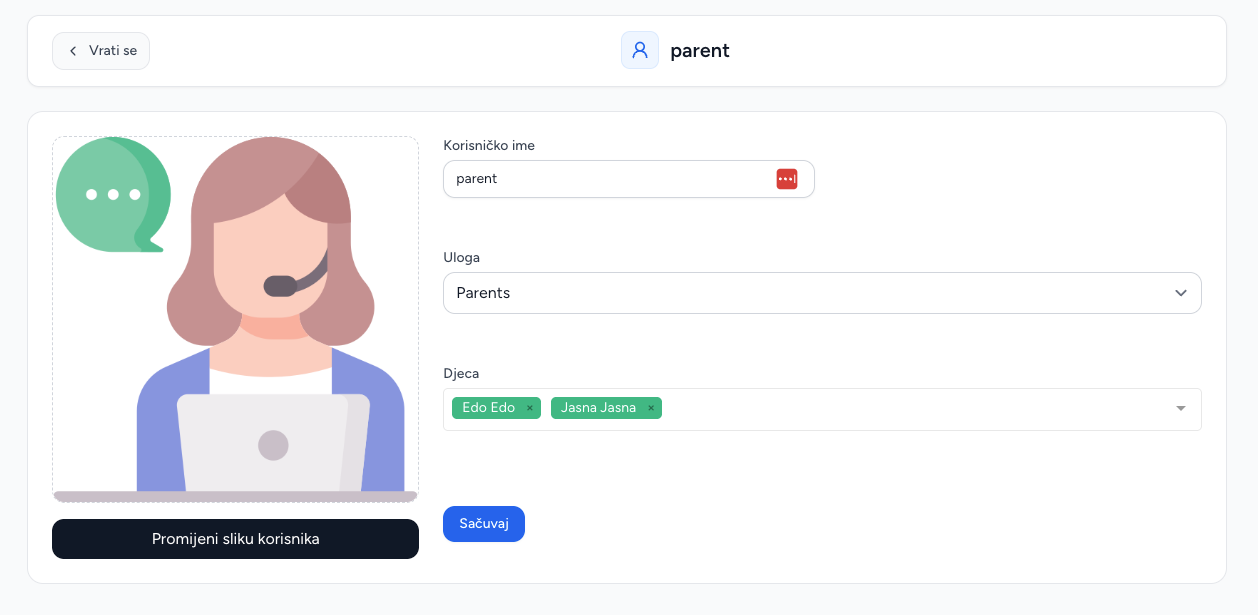 User editor